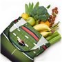 LNNIUK Sac fourre-tout imprimé terrain de football américain et ballon pour femme en toile Sac à main mignon grand sac à main dé