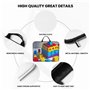 Housse pour ordinateur portable 14" avec imprimé blocs de construction colorés - Intérieur rembourré résistant aux chocs, parfai