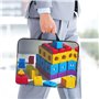 Housse pour ordinateur portable 14" avec imprimé blocs de construction colorés - Intérieur rembourré résistant aux chocs, parfai