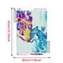 WOWDECOR Diamond Painting Complet, Coloré Girafe Papillon Animaux Diamant Painting DIY 5D Mosaïque Peinture Numéro Point De Croi
