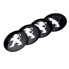 CHAOWEIFB Autocollants Cache Moyeu Voiture pour Peugeot 207 Berline 2008 2009 2010-2014