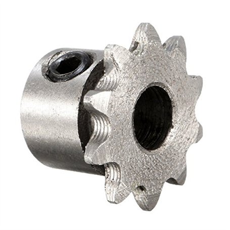 EsportsMJJ 8mm Bore 10 Dents Metal Gear Motor Roller Chain Drive Sprocket