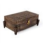 Ajuny – Boîte à bijoux style vintage faite à la main en bois antique