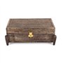 Ajuny – Boîte à bijoux style vintage faite à la main en bois antique, pour montres et clés, petit coffre-fort, coffre au trésor