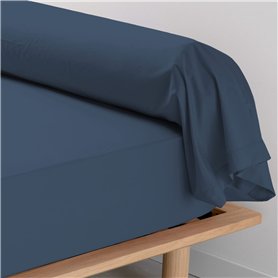 Pizuna Coton Peigné Traversin 45x190 cm 2 Pièces Bleu foncé