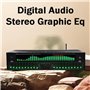 ANGDI Égaliseur numérique 31 Bandes, égaliseur Graphique Audio stéréo numérique, analyseur de Fréquence Musical, Bluetooth 5.3, 