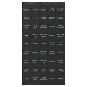 MOMOALA 45Pcs Caravane Marine Bateau Instrument Switch Panneau De Décalque Autocollant Étiquette