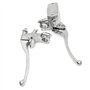 MOMOALA 22Mm Moto Hydraulique Frein Maître Cylindre Levier d'embrayage Chrome