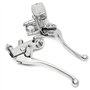 MOMOALA 22Mm Moto Hydraulique Frein Maître Cylindre Levier d'embrayage Chrome