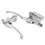 MOMOALA 22Mm Moto Hydraulique Frein Maître Cylindre Levier d'embrayage Chrome