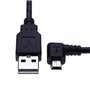 Keple Angle Droit Mini USB Câble USB A vers Mini USB Chargeur Cordon Compatible avec TomTom Start 25 M/TomTom ONE 30 Series/IQR/