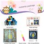 Kit de Tapisserie au Crochet pour Débutants,Coussin ou Tapis DIY 43x43cm avec Canevas Latch Hook,Matière Polyester Résistante (M