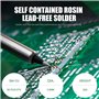 Fil à souder 0,8 mm - Sans plomb - Avec noyau de colophane - Fil à souder avec flux - 20 g - Pour la réparation et le bricolage 