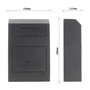 Coffre-fort Rottner Samuel noir H x L x P 380x250x115 mm serrure à double panneton 2 clés dispositif de verrouillage anti-retour