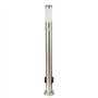 Lampadaire extérieur luminaire sur pied espace extérieur inox senseur prises de courant