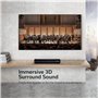 TKMARS Barre de Son TV Bluetooth Mini Bar de 50cm Son Caisson de Basses Intégré 2.0 Canal Petite Enceinte PC Haut-Parleur Stéréo
