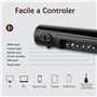TKMARS Barre de Son TV Bluetooth Mini Bar de 50cm Son Caisson de Basses Intégré 2.0 Canal Petite Enceinte PC Haut-Parleur Stéréo