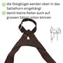 Reitsport Amesbichler AMKA Western Set d'étrier pour enfant avec étrier pour cheval de bois