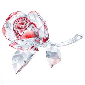 Swarovski 5428561 - Figurine en Cristal - Rose Rouge - Multicolore Clair - 5