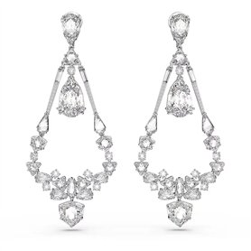 Boucles d'oreilles clip Mesmera Swarovski Chandelier Plaqué rhodium 5665827