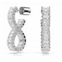 Swarovski Boucles d'oreilles Hyperbola Earrings Hoop Infinity Zircon Clear Rhodium 2 Count 5 grams 10 mm