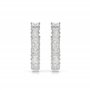 Swarovski Boucles d'oreilles Hyperbola Earrings Hoop Infinity Zircon Clear Rhodium 2 Count 5 grams 10 mm
