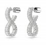 Swarovski Boucles d'oreilles Hyperbola Earrings Hoop Infinity Zircon Clear Rhodium 2 Count 5 grams 10 mm