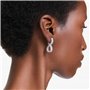 Swarovski Boucles d'oreilles Hyperbola Earrings Hoop Infinity Zircon Clear Rhodium 2 Count 5 grams 10 mm