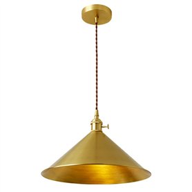 LIGNES LED BRACKED BRASS Horn Pendant Lighting Ayémorrage Japonais Retro Retro Friendly Material Chandelier 1-Light Ajustement P