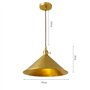 LIGNES LED BRACKED BRASS Horn Pendant Lighting Ayémorrage Japonais Retro Retro Friendly Material Chandelier 1-Light Ajustement P