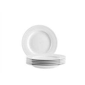 MÄSER Série Arlona - Assiettes à dessert pour 6 personnes - En porcelaine de qualité supérieure - Petites assiettes en céramique