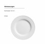 MÄSER Série Arlona - Assiettes à dessert pour 6 personnes - En porcelaine de qualité supérieure - Petites assiettes en céramique