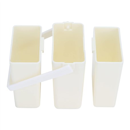 Pssopp Seau de Lavage de Brosse 3 Grilles Tasse de Nettoyage Portable Détachable Multifonctionnelle pour Pinceau de Peinture à l