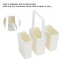 Pssopp Seau de Lavage de Brosse 3 Grilles Tasse de Nettoyage Portable Détachable Multifonctionnelle pour Pinceau de Peinture à l
