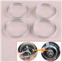 Bague de Centrage Jante 4pcs Alliage Alliage Ensemble d'entretoise de Roue d'aluminium Bagues centrées 67.1mm OD à 66.1mm ID FIT