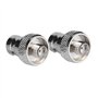 Adaptateur SMA vers BNC, 2 pièces SMA Femelle vers BNC Femelle Convertir Adaptateur Connecteur pour Applications Radio Fréquence