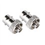 Adaptateur SMA vers BNC, 2 pièces SMA Femelle vers BNC Femelle Convertir Adaptateur Connecteur pour Applications Radio Fréquence