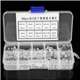 Rivets 160pcs M2 M5 à tête ronde moletée tige pleine Rivets en acier inoxydable Assortiment Set Rivets