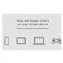 VEKELETE Lunettes AR intelligentes HD 140 Pouces Écran géant 1080P 3D Angle de charnière Pliable à 30 ° Lunettes d'écran