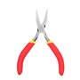 Pince, mini pince à bec effilé sans dents en acier chromé de 5 pouces avec manche en plastique, légère, for divers câbles, aspec