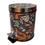 JUNCHENG1008 Poubelle de Salle de Bain Poubelle Vintage en Cuir d'orchidée avec Couvercle