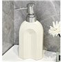 Distributeur de Savon Bouteille distributrice de savon en céramique de luxe avec pompe argentée, flacon poussoir, lotion for le 