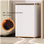 Poubelle de salle de bain Poubelle rectangulaire avec couvercle à pression et roulettes, poubelle moderne surélevée en plastique