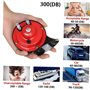 Snail Air Horn train Corne Kit Moto électrique Corne 24V 300dB super bruyants Horns pour Camions Autos Motos Bateaux Noir Rouge 