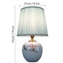 lampe de lampe de table pour le bureau de style chinois lampe de table en céramique décoration décoration lampe de chambre à cou