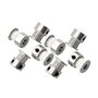 Lfang-Poulies de synchronisation Pièces d'imprimante 3D 1,7 m Courroie de synchronisation de la courroie 6mm + 2pcs en aluminium