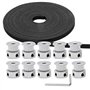 Lfang-Poulies de synchronisation Gt2 Poulie de courroie de synchronisation 10pcs 5mm 20 Dents Timing Poulie Timing Roue et GT2 5
