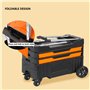LICONG-2020 Boîte à Outils Chariot de Service Pliable, Chariot à Outils Roulant Robuste à 4 étagères, Chariot à Outils Amovible 