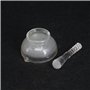 Mortier Pilon Cuisine Ensemble de bols avec pilon et mortiers en verre massif de 60 mm, outil de broyage