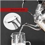 304 Méthoue à thé sifflement en acier inoxydable, théière à grande théâtre moderne en acier inoxydable moderne pour la cuisinièr